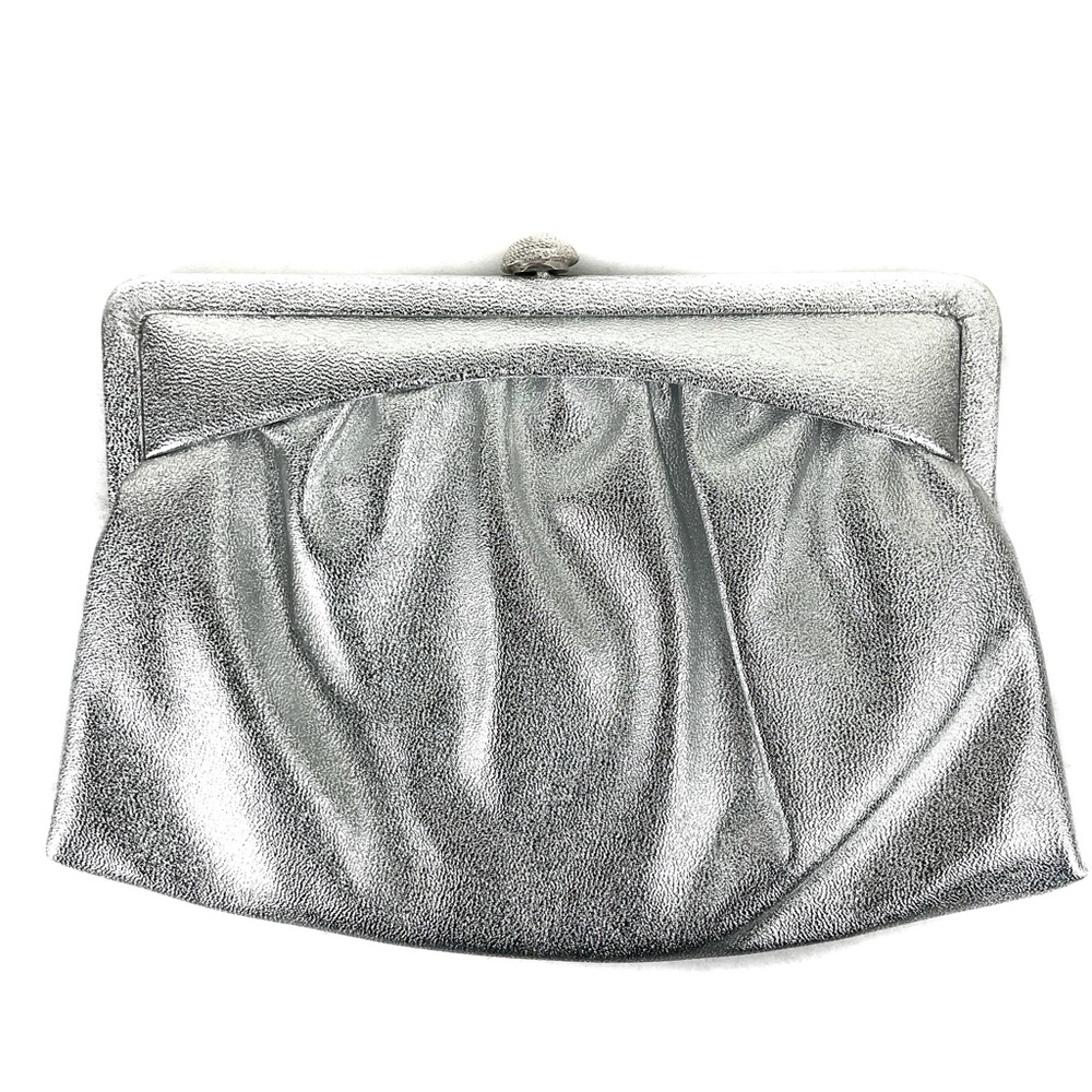 Vintage Miss Lewis Silver Clutch with Chain